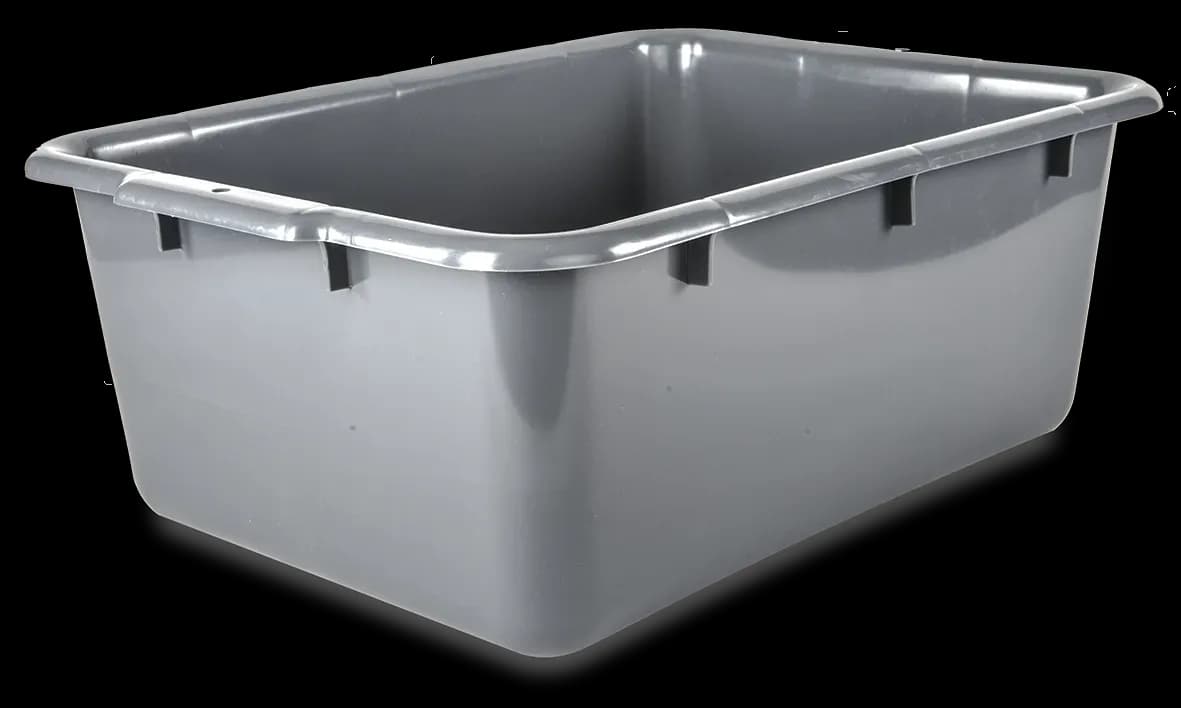 Charola de plástico levantamuertos 20" X15" X 5", levantamuertos, se vende en caja de 12