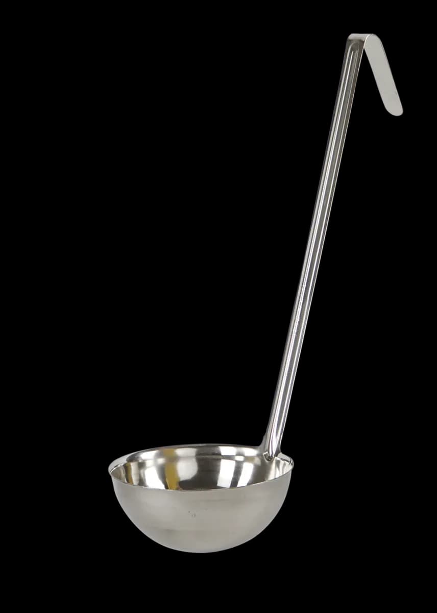Cucharón para servir 16 OZ acero inox (1 sola pieza), cucharon servir, se vende en caja de 12