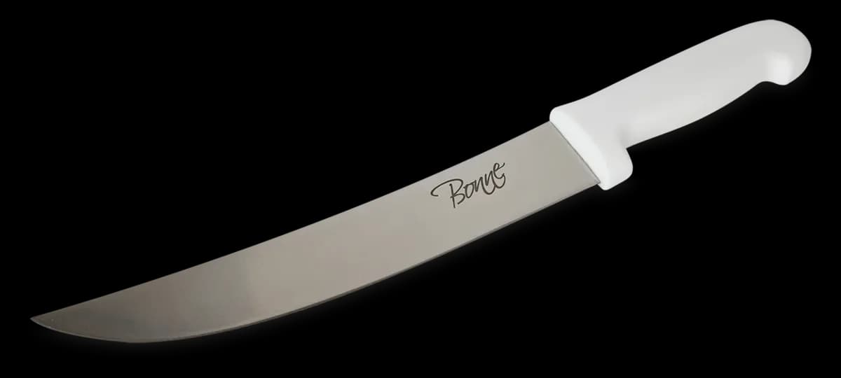 Cuchillo bistecero curvo de 8", cuchillos carniceros, se vende en caja de 12