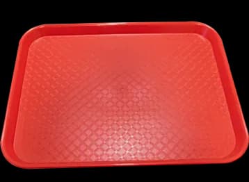 Charola de servicio PP 10*14" roja, charola de servicio, se vende en caja de 24