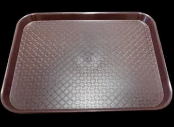 Charola de servicio PP 12*16" café, charola de servicio, se vende en caja de 24