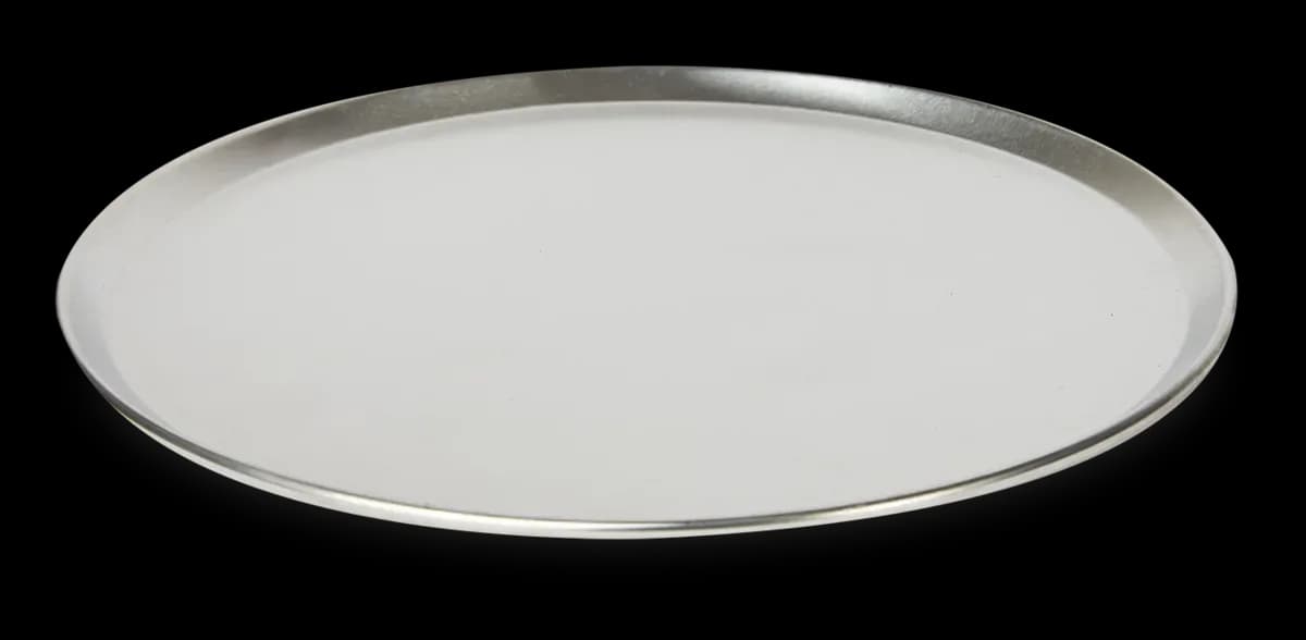 Charola aluminio red pizza con borde 12", charola pizza, se vende en caja de 12