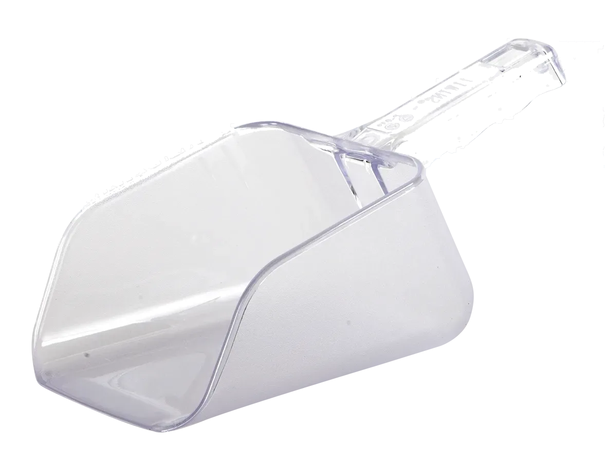 Cucharón policarbonato 6 OZ, cucharon hielo, se vende en caja de 12