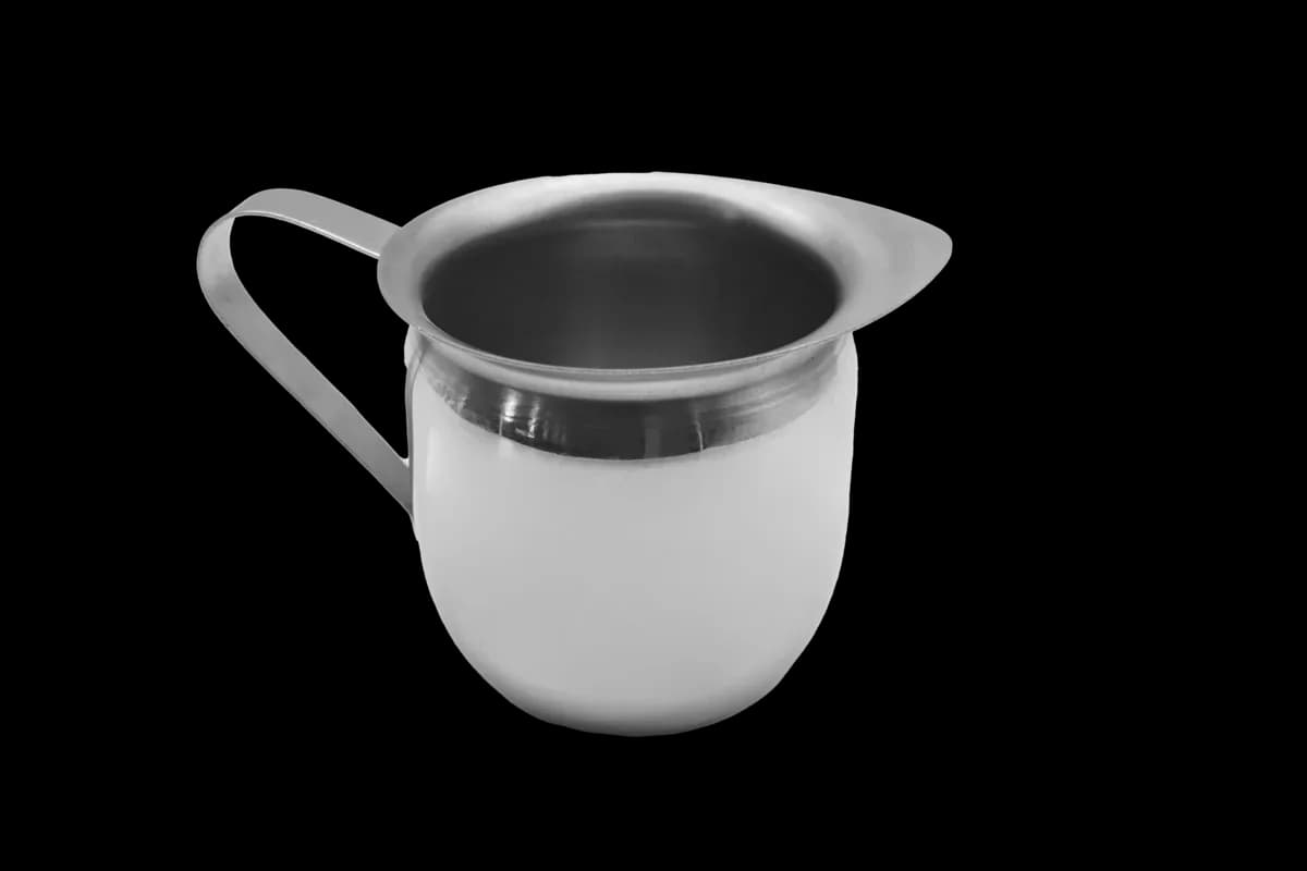 Cremera de acero inox 5 OZ, cremeras, se vende en caja de 12