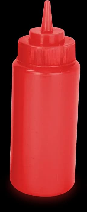 Bote recipiente P aderezo rojo 16 oz, bote aderezo, se vende en caja de 135