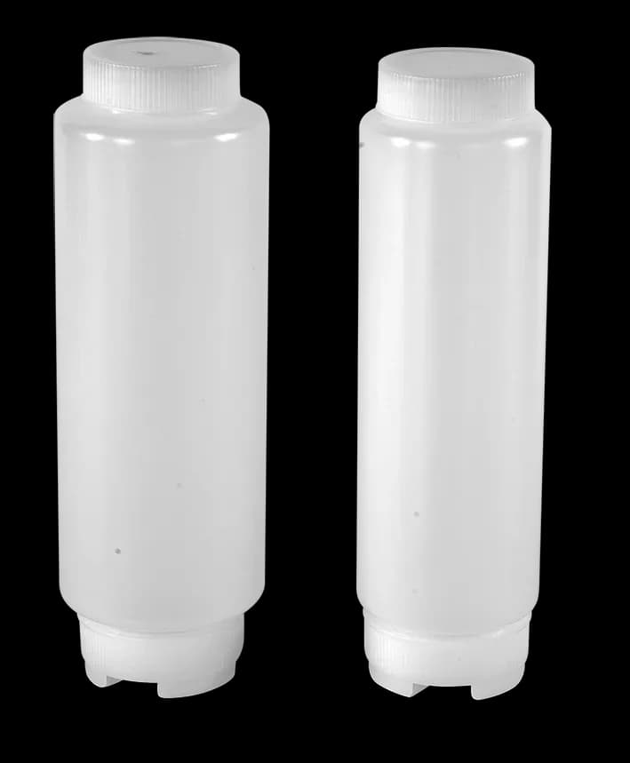 Botella para aderezo con membrana 12 OZ, plástico, bote aderezo, se vende en caja de 24