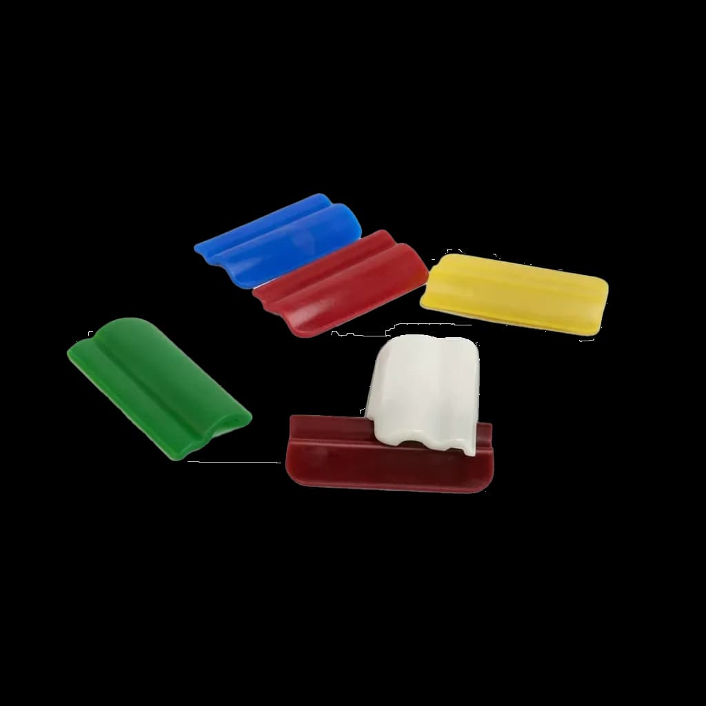 Juego (30PZAS) clip pinserto PP (rojo, amarillo, azul, verde, blanco, café, separador de insertos, se vende en caja de 1