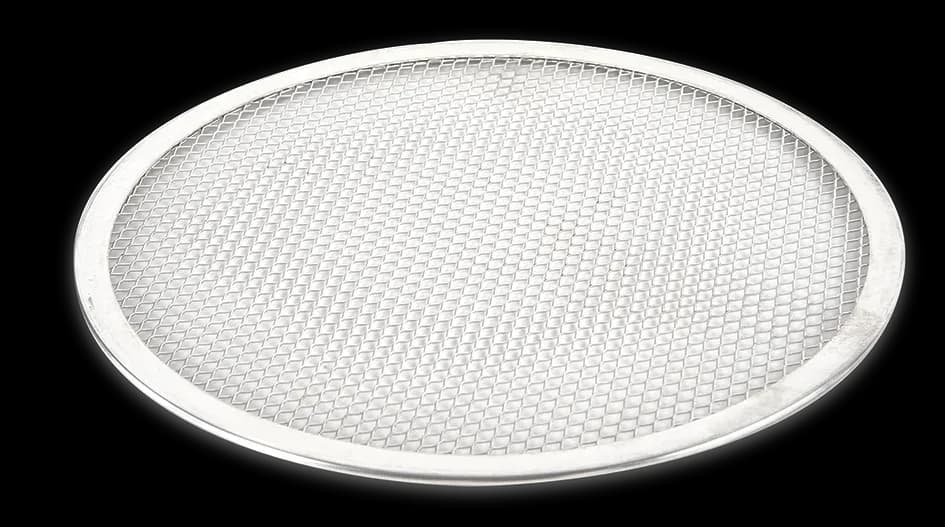 Malla para pizza 8" al, mallas pizza, se vende en caja de 12