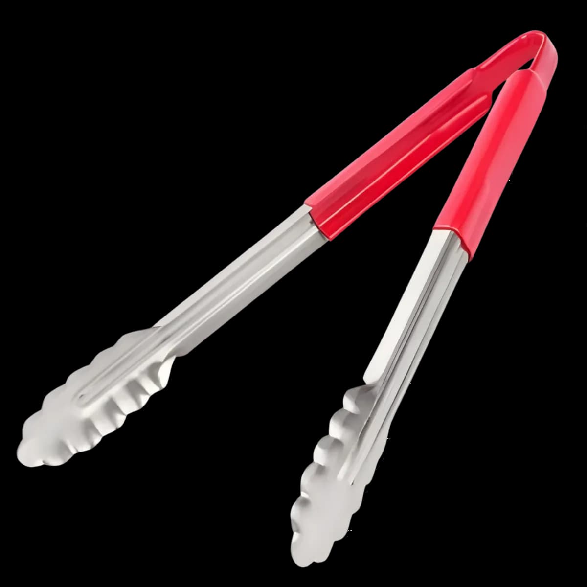 Pinza acero inox cubierta plástico 16" roja, pinzas, se vende en caja de 12
