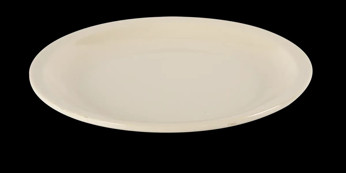 Plato de melamina con diámetro de 22 cms, melamina economica, se vende en caja de 96