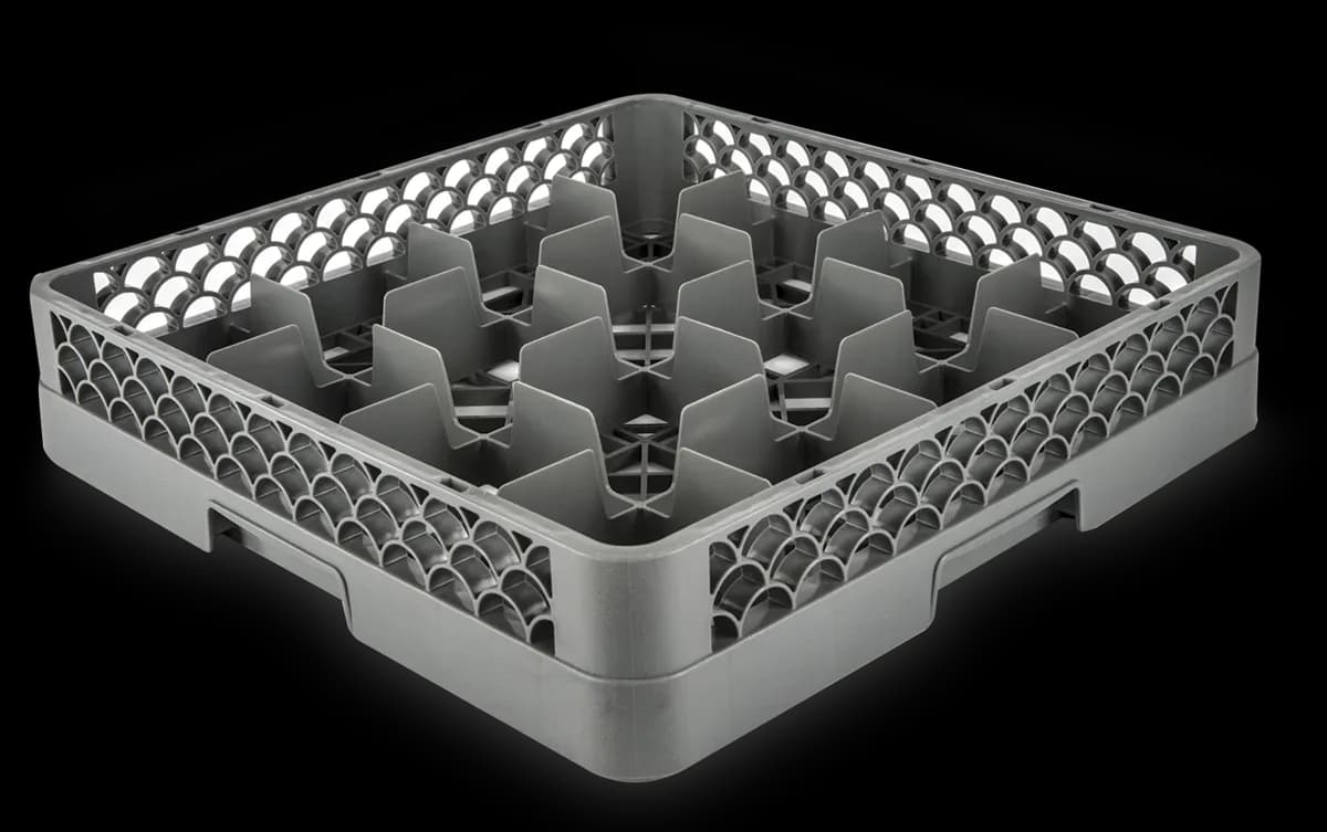 Rack p/vasos 50*50CMS 49 comp, rack lavaplatos, se vende en caja de 6