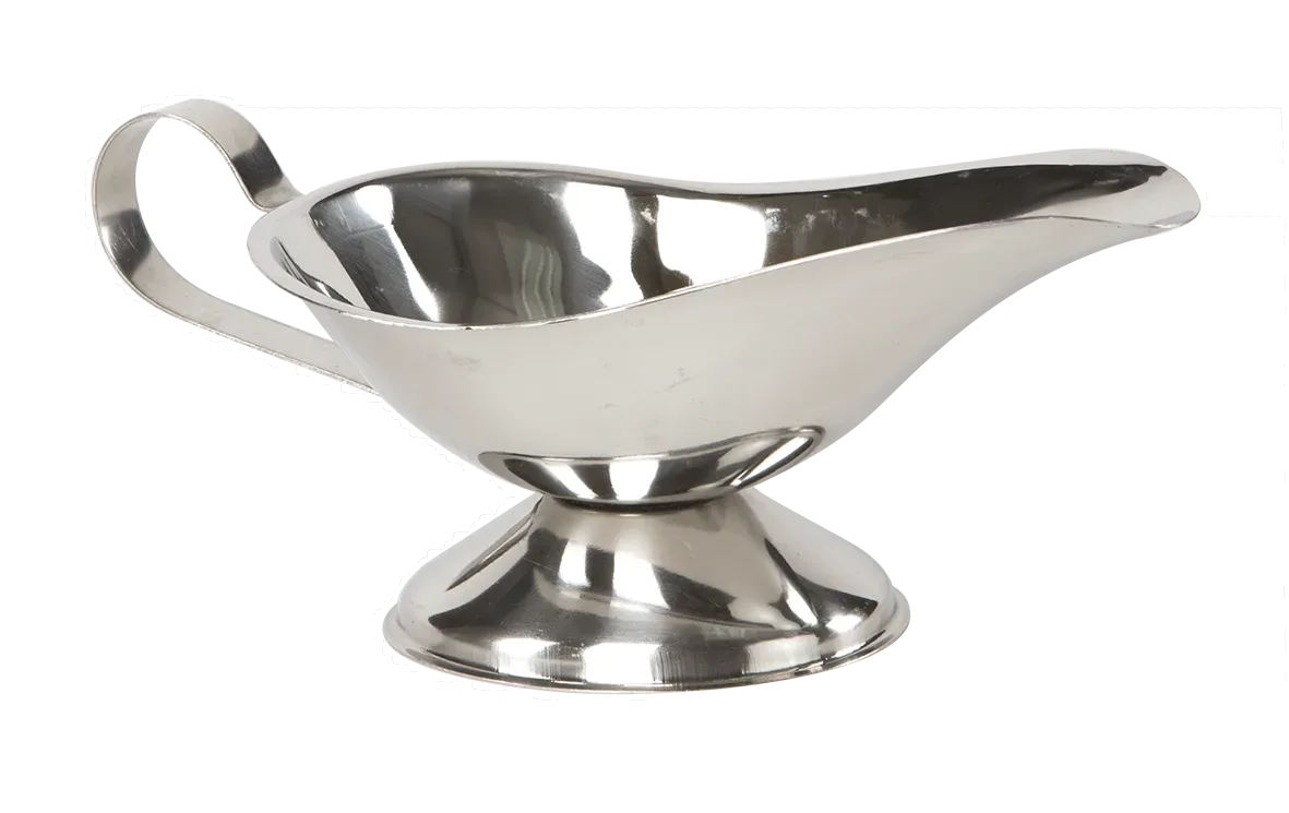 Salsera acero inox 8 OZ, salseras, se vende en caja de 12