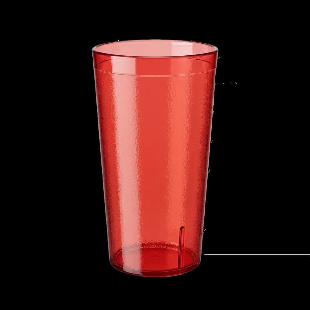 Vaso PC 16 Oz rojo, vasos, se vende en caja de 168