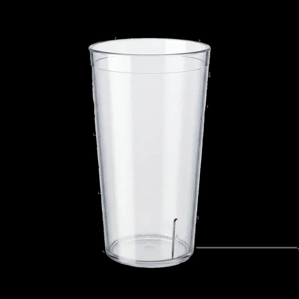 Vaso PC 16 Oz transparente, vasos, se vende en caja de 168