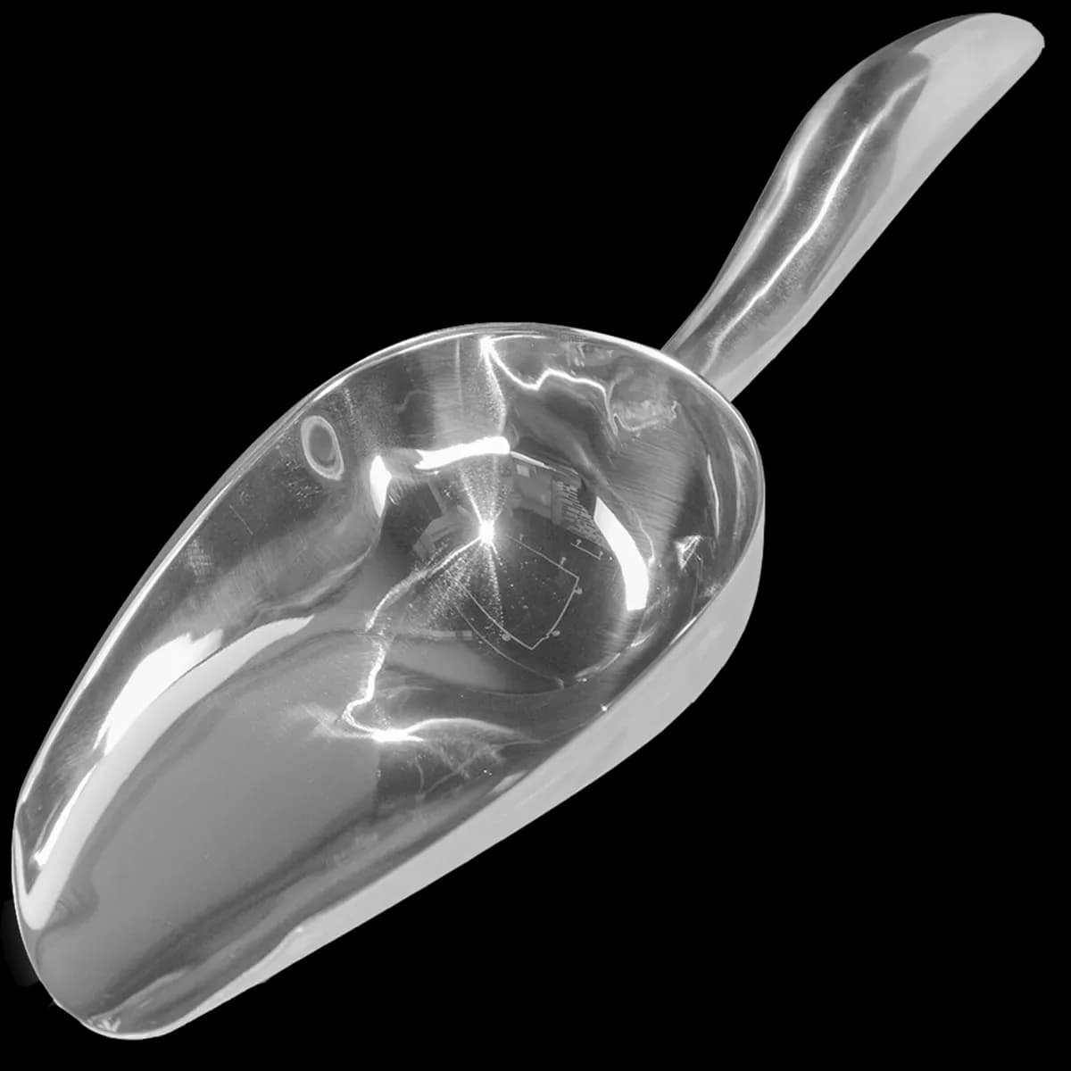 Cucharón acero inox para hielo 36 OZ, cucharon hielo, se vende en caja de 12