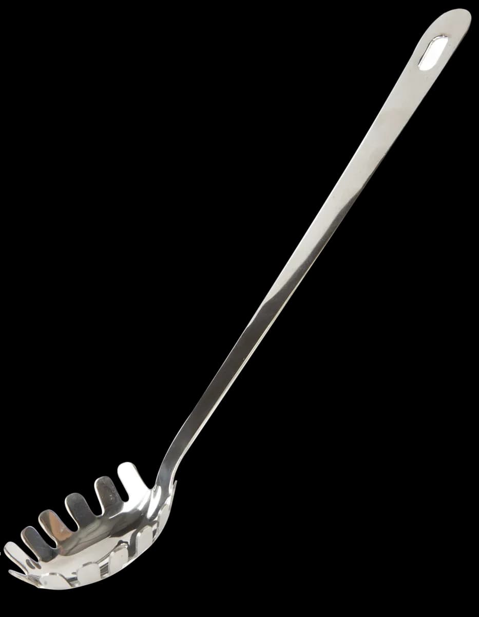 Cuchara para espagueti 14" acero inoxidable, cuchara espagueti, se vende en caja de 12