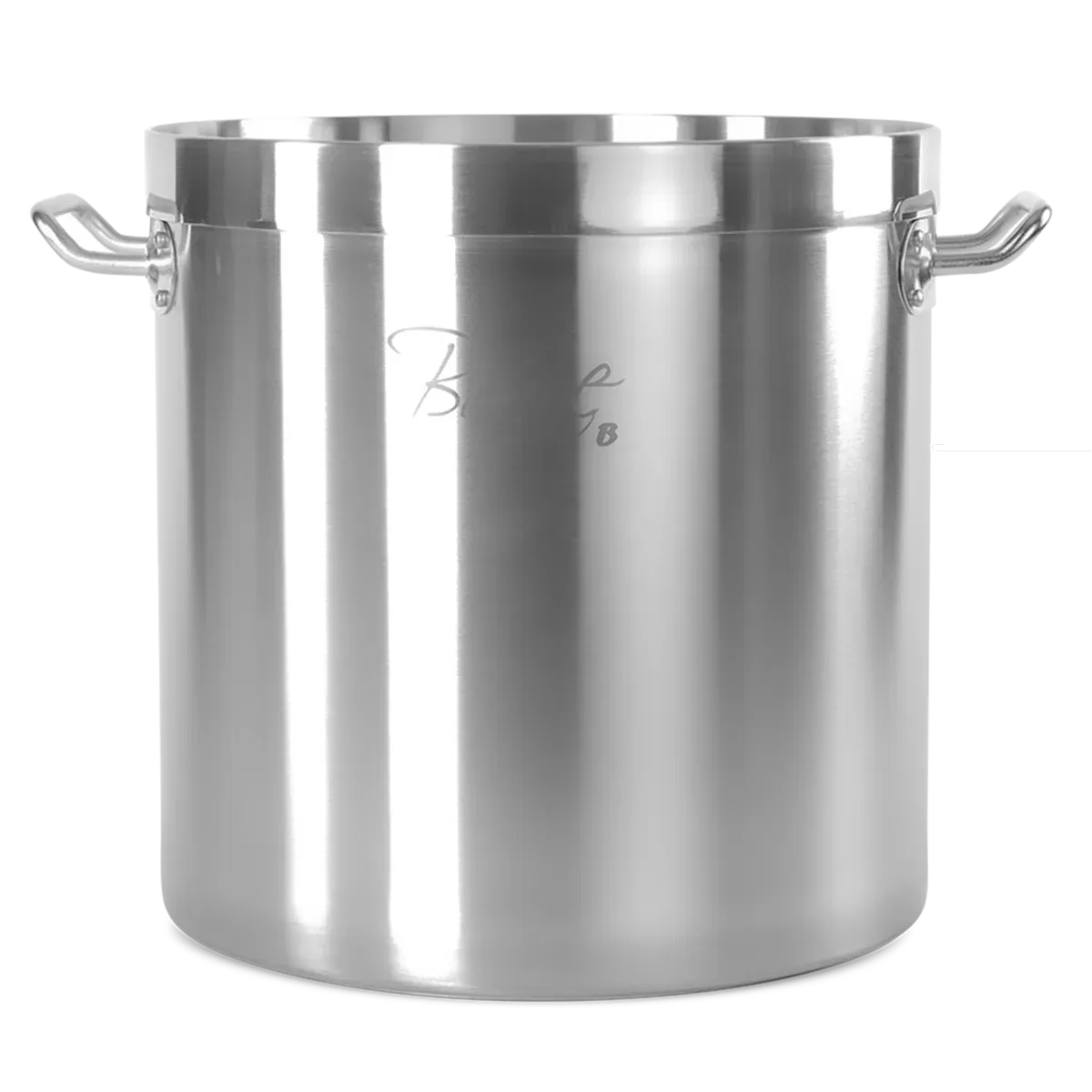 Olla de acero inoxidable 36 litros con tapa (37 cm x35.5 cm), ollas ai, se vende en caja de 1