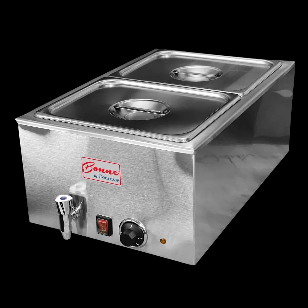 Chafer eléctrico 1200 watts 2 insertos medios 11OV, chafer electrico, se vende en caja de 1