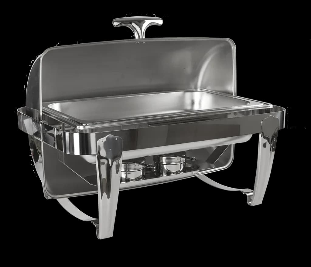 Chafer de lujo plateado, chafers lujo, se vende en caja de 1